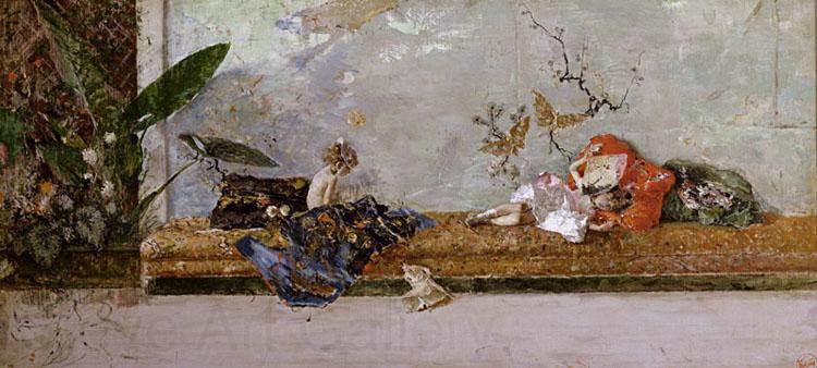 Marsal, Mariano Fortuny y The Children of the Painter in the Japanese Room (nn02) France oil painting art